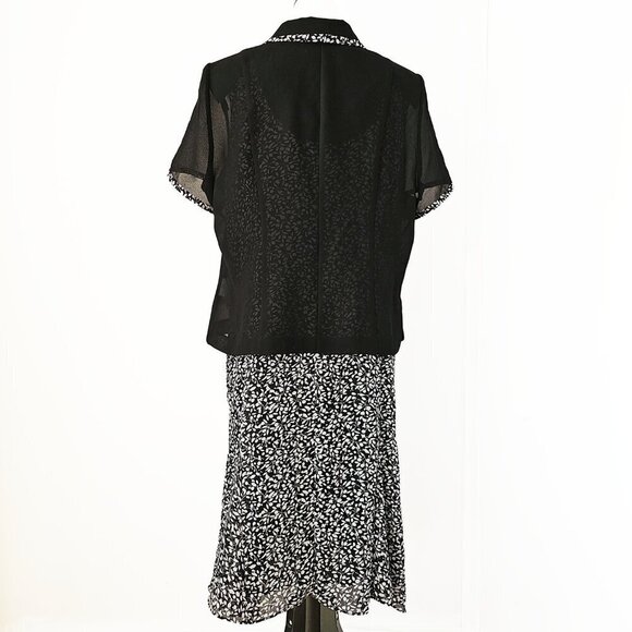 Two Piece Vintage Danny and Nicole Dress and Jacket - Picture 2 of 6